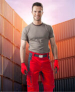 Pantaloni de lucru culoarea roșu standard, Ardon VISION