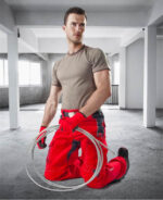 Pantaloni de lucru culoarea roșu standard, Ardon VISION