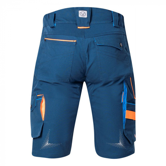 Pantaloni de lucru scurți 98% bumbac, culoarea albastru-neon, Ardon CREATRON