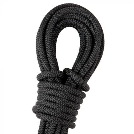 Coardă neagră alpinism 10.5 mm diametru Vertiqual PATRON PLUS BLACK