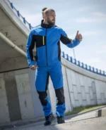 Jachetă de lucru albastră 98% bumbac, Ardon 4XSTRETCH