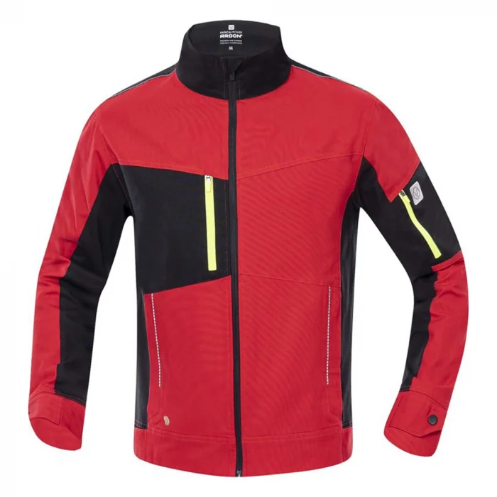 Jachetă de lucru roșie 98% bumbac, Ardon 4XSTRETCH Jachetă de lucru roșie 98% bumbac, Ardon 4XSTRETCH