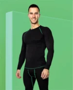 Tricou negru cu mânecă lungă de corp, Ardon TRIP