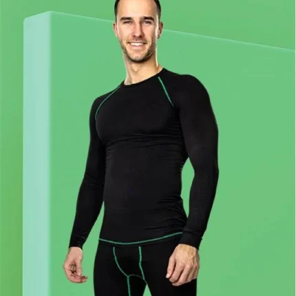 Tricou negru cu mânecă lungă de corp, Ardon TRIP