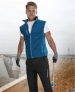 Vestă de iarnă 100% poliester albastru fleece, Ardon MARTIN