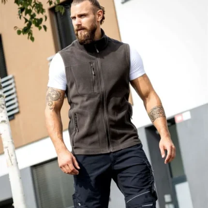 Vestă de iarnă 100% poliester maro fleece, Ardon MARTIN